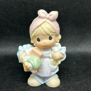 PRECIOUS Moments Little Moments “A Mother's Job Is Never Done" figurine